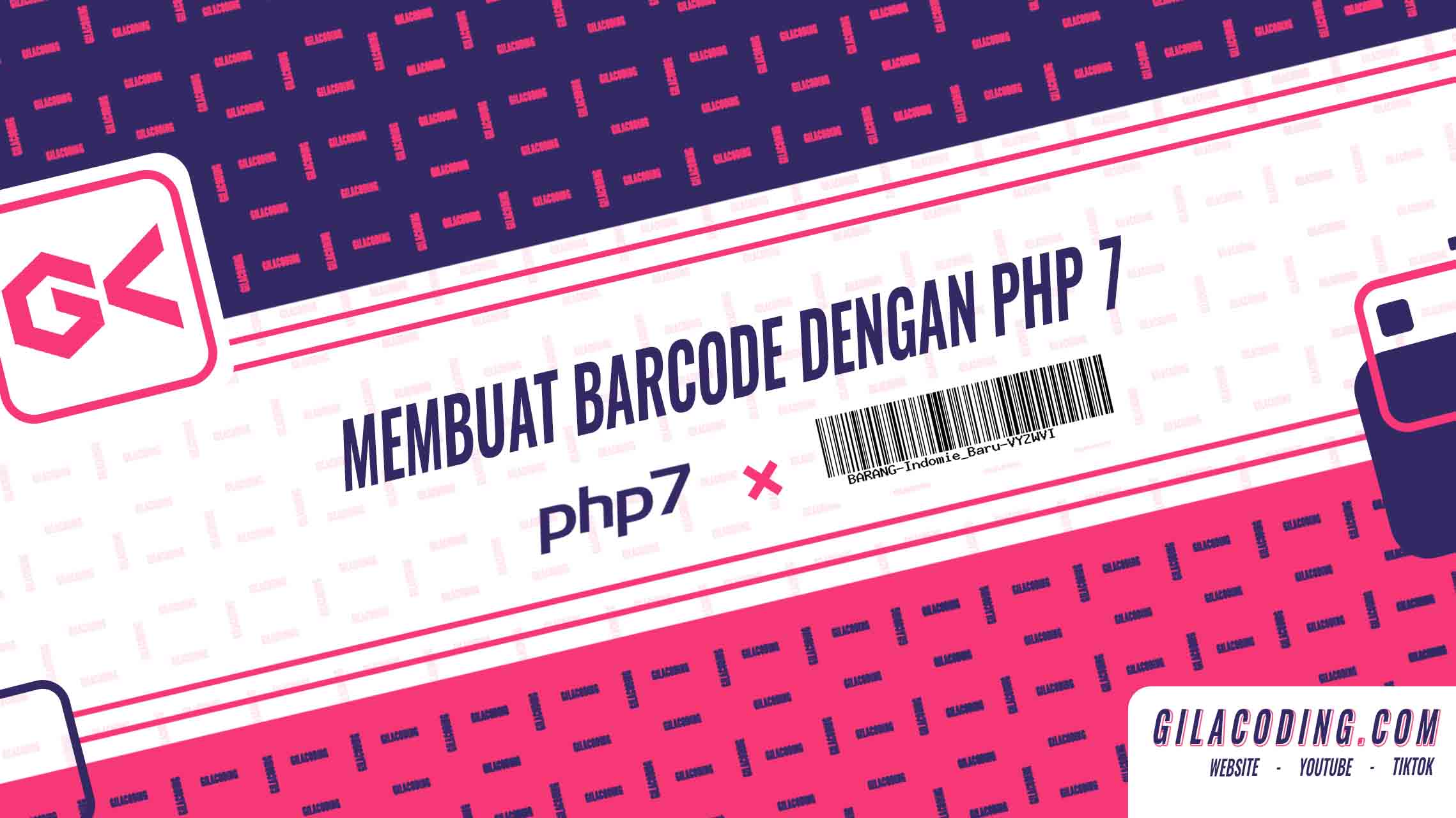 Membuat Gambar Barcode dengan PHP 7 atau Framework - Tutorial Web