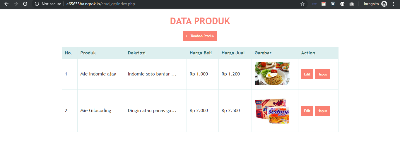 php akses online